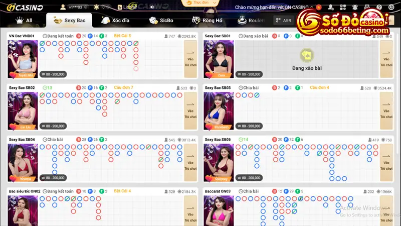 Chế độ chơi game bài Baccarat online SODO66 đa dạng, thú vị