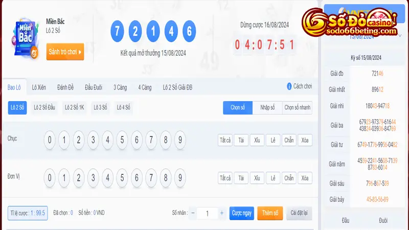 Chơi XSMB tại SODO66 kiếm tiền triệu