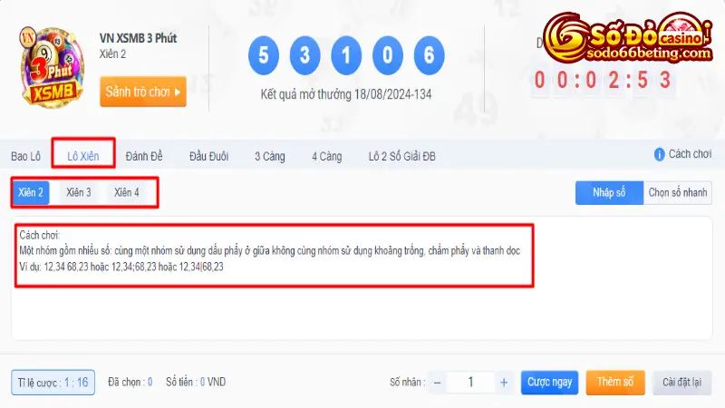 Chơi lô xiên góp phần nâng cao tỷ lệ thắng