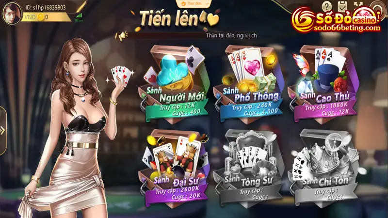 Game Tiến lên miền Nam - Sản phẩm cược ăn khách từ SODO66
