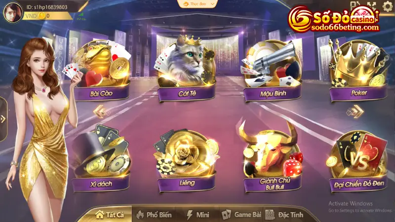 Thiết kế đồ họa ấn tượng là điểm mạnh của game bài trực tuyến